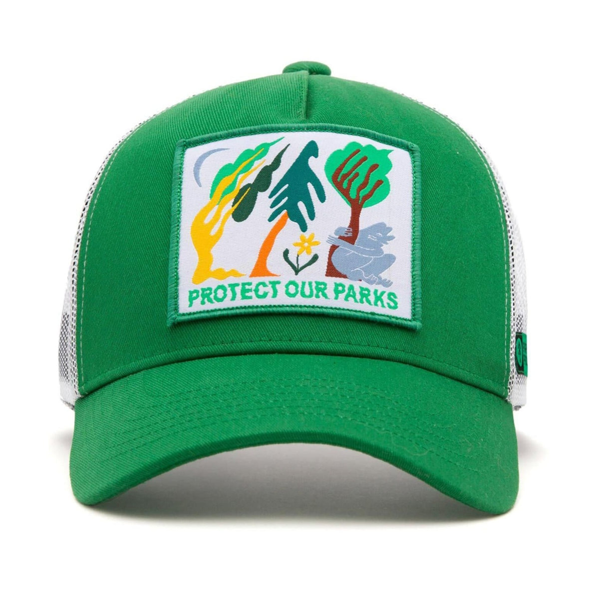 Parks Project Protect our Parks Tree Hugger Trucker Patch Hat NEW The Landmark Project X Public Lands Woven Patch Trucker Hat  main image 3