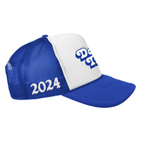 LA Don't Trip 2024 Trucker Hat - White/Royal