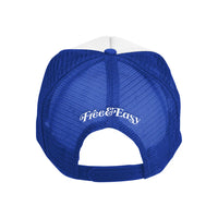 LA Don't Trip 2024 Trucker Hat - White/Royal