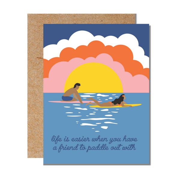 Paddle Out Friendship Card