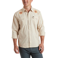 Crosscut Snapshirt : Long Sleeve Shirt :: Beach Blooms