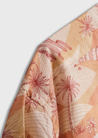 Desert Dreams Short Sleeve Button Up Shirt - Orange