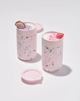 lPorter Portable Mug (Ceramic, Blush Terrazzo - 16 oz)