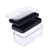 ICE BOX Reusable Silicone Ice Tray & Ice Storage- Charcoal