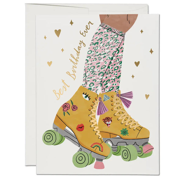 Roller Skate - Best Birthday Ever :: Birthday Greeting Card