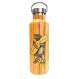California Bear Woodgrain Water Bottle