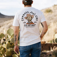 COWBOYS DON'T CRY Tee - White White