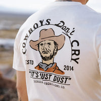 COWBOYS DON'T CRY Tee - White White