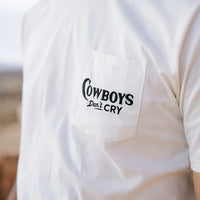 COWBOYS DON'T CRY Tee - White White