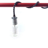 The Portland Pendant - A 12ft Ceramic Flanged-Socket Pendant Lamp w/ Inline Rocker Switch