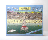 THE BUBBLE :: Manhattan Beach City Map Art Poster Puzzle (18" x 24") - 500 piece