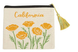California Poppy Zip Pouch