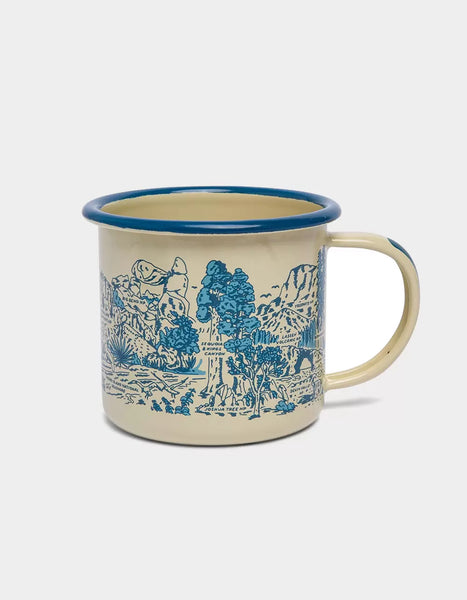 Leave it Better Parks Enamel Mug - Off White