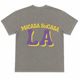 MI CASA SU CASA TEE - Vintage Black/Purple