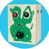 BLOB LOBLAW | SOUND TOY WITH LOOP SWITCH Hand-Made Wooden Voice Recorder
