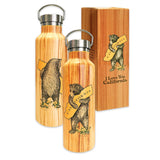 California Bear Woodgrain Water Bottle