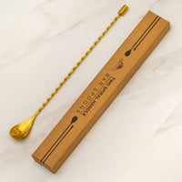 Bar Spoons (Spiral Handle, Set of 2) Gold