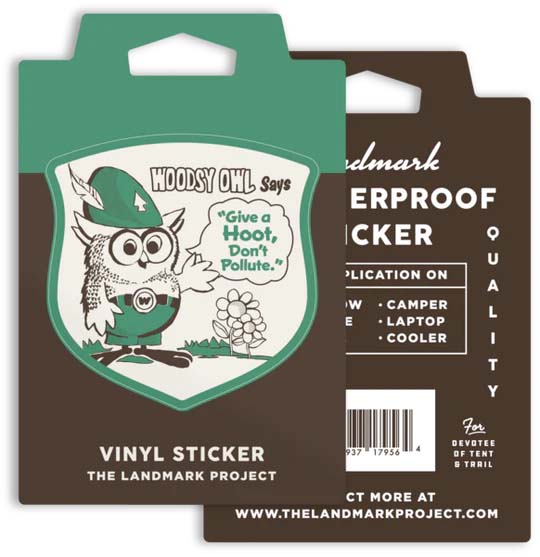 Woodsy Owl says...Give A Hoot, Don't Pollute Sticker