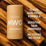 HWG :: Natural Deodorant - Palo Santo Deodorant (2.5 oz)