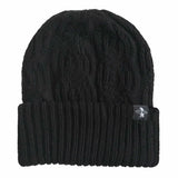 Blizzard Recycled Ribbed Knit Beanie - Black