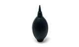 Black rubber bulb on a white background