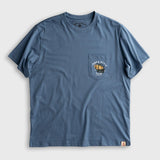 Custom Garage Pocket Tee - Sky Blue