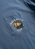Custom Garage Pocket Tee - Sky Blue