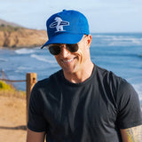Dugout Snapback Hat - Los Angeles Blue & White