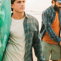 Harker's Flannel :: Cohen Plaid : Dark Teal