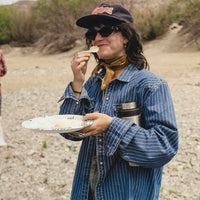 Dust Up Denim Snapshirt - Merle Stripe