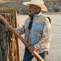 Howler Brothers Rounder Vest - Sky Denim / Dirt