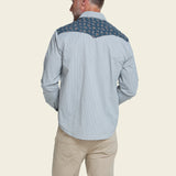 H Bar B Tech Longsleeve - Rancher Floral : Smoke Blue