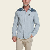 H Bar B Tech Longsleeve - Rancher Floral : Smoke Blue