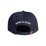 Relax 5 Panel Strapback Hat - Navy