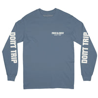 HIGH SEA LS TEE - Denim Blue