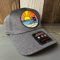 Hermosa Beach OBLIGATORY SUNSET 6 Panel Low Profile Baseball Cap - Heather Black