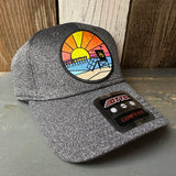 Hermosa Beach OBLIGATORY SUNSET 6 Panel Low Profile Baseball Cap - Heather Black