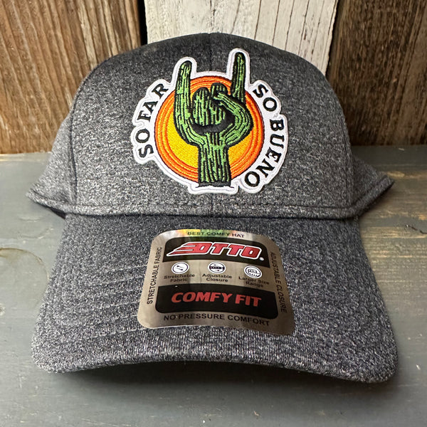 SO FAR :: SO BUENO 6 Panel Low Profile Baseball Cap - Heather Black