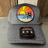 Hermosa Beach OBLIGATORY SUNSET 6 Panel Low Profile Baseball Cap - Heather Black