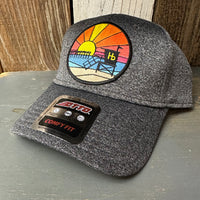 Hermosa Beach OBLIGATORY SUNSET 6 Panel Low Profile Baseball Cap - Heather Black