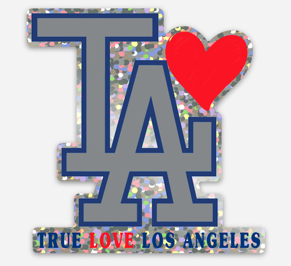 TRUE LOVELOS ANGELES Glitter Sticker