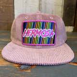 Hermosa Beach HERMOSA '84 Corduroy Hat - Hazy Pink