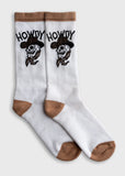 Howdy Luck Sock - White