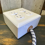 Extō+4 in SURF'S UP w/White-sand, Green, Blue, Indigo, and Black 8FT Extension Cord