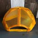Hermosa Beach FIESTA FOREVER High Crown Trucker Hat - Gold