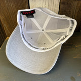 Hermosa Beach SHOREFRONT "OTTO COMFY FIT" 6 Panel Low Profile Mesh Baseball Cap - Heather Grey/White