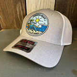 Hermosa Beach SHOREFRONT "OTTO COMFY FIT" 6 Panel Low Profile Mesh Baseball Cap - Heather Grey/White