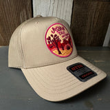 JOSHUA TREE NATIONAL PARK - 5 Panel Mid Profile Mesh Back Trucker Hat - Khaki