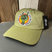 SO FAR :: SO BUENO 6 Panel Low Profile Dad Hat - Desert Green by Brist