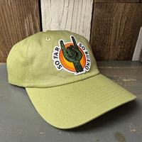 SO FAR :: SO BUENO 6 Panel Low Profile Dad Hat - Desert Green by Brist